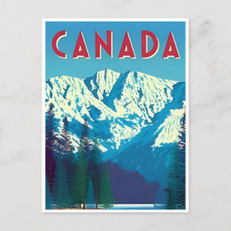 Canada Vintage Travel vuurtoren retro alberta Briefkaart