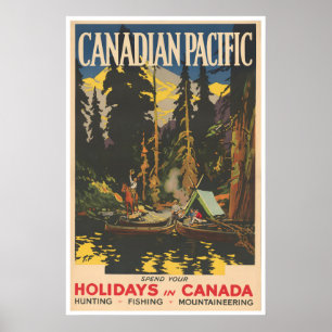 Canada Visposter Kunst Jacht Afdruk Sport Poster