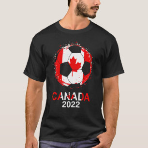 Canada Vlag 2022 Supporter Canadian Soccer Team Ca T-shirt