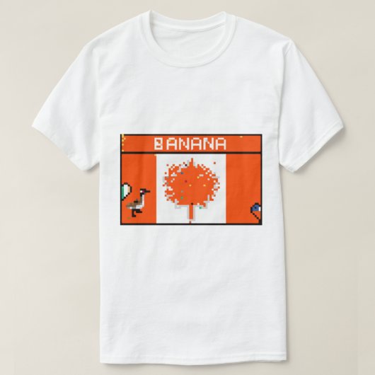 Canada vlag bananenreplace reddit meme t-shirt (Design voorkant)