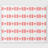 CANADA VLAG BAR CODE Canadese Barcode Cadeaupapier (Vlak)