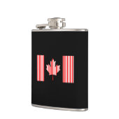 CANADA VLAG BAR CODE Canadese Barcode Heupfles (Links)