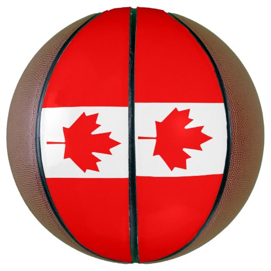 Canada Vlag Basketball Basketbal (Verticaal)