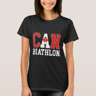 Canada Vlag Biathlonist - Canadese Can Biathlon T-shirt