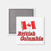 Canada vlag - Brits Columbia Magneet (Voorkant / Achterkant)