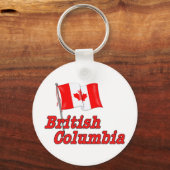 Canada vlag - Brits Columbia Sleutelhanger (Voorkant)