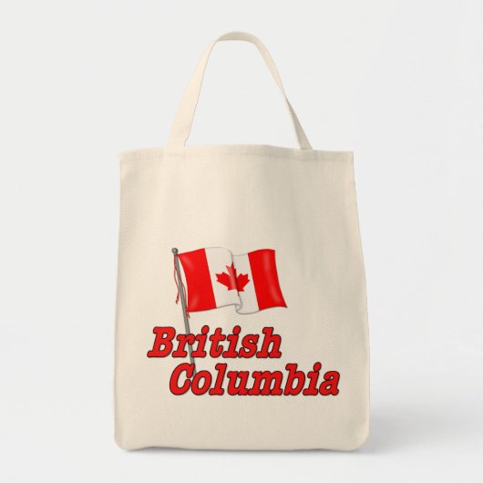 Canada vlag - Brits Columbia Tote Bag (Voorkant)
