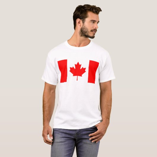 Canada vlag CA T-shirt (Voorkant volledig)