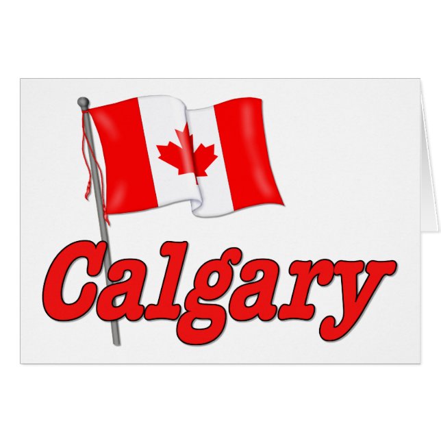 Canada Vlag - Calgary (Voorkant Horizontaal)