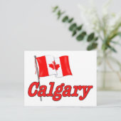 Canada Vlag - Calgary Briefkaart (Staand voorkant)