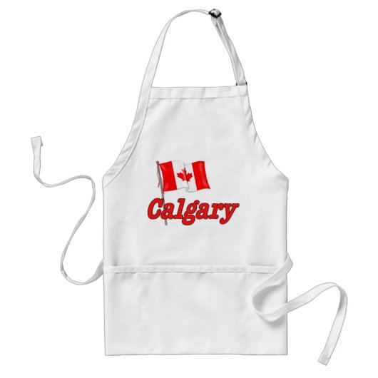 Canada Vlag - Calgary Standaard Schort (Voorkant)