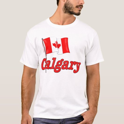 Canada Vlag - Calgary T-shirt (Voorkant)