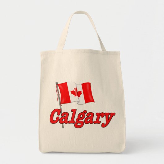 Canada Vlag - Calgary Tote Bag (Voorkant)