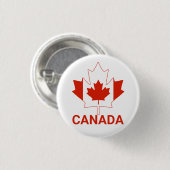 Canada vlag Canada blad Ronde Button 3,2 Cm (Voorkant /achterkant)