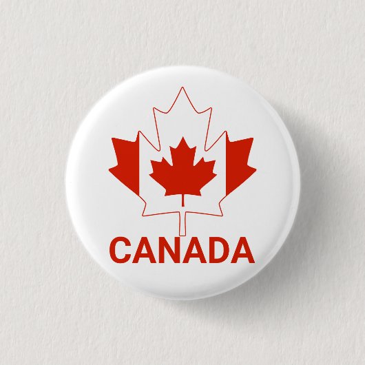 Canada vlag Canada blad Ronde Button 3,2 Cm (Voorkant)