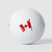 Canada vlag Canada Golfballen (Voorkant)