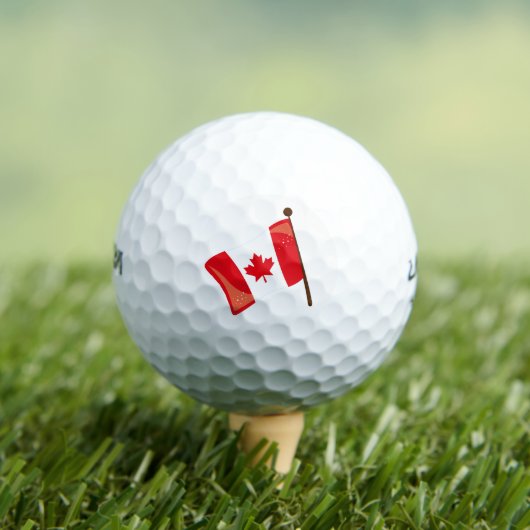 Canada vlag Canada Golfballen (Insitu Shirt)