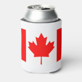 Canada Vlag Canadese kleuren Red White Koelbox Blikjeskoeler (Blikje Achterkant)