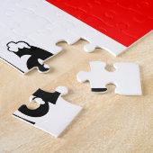 Canada vlag Canadese kleuren rode witte mantel Lea Legpuzzel (Zijkant)