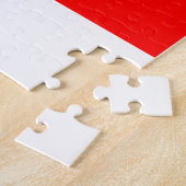 Canada vlag Canadese kleuren rode witte mantel Lea Legpuzzel (Zijkant)