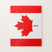 Canada vlag Canadese kleuren rode witte mantel Lea Legpuzzel (Verticaal)