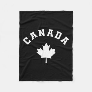 Canada Vlag Canadese Vakantie Vist Wandelski's Fleece Deken