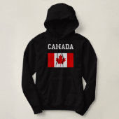 Canada vlag Canadese vlag Canadese rots Maple Lea Hoodie (Design voorkant)