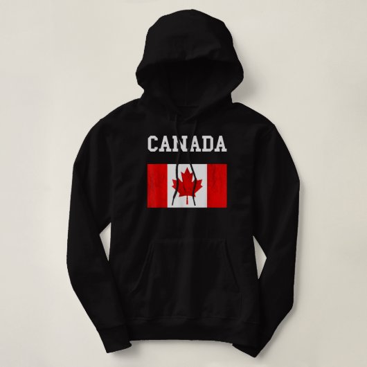 Canada vlag Canadese vlag Canadese rots Maple Lea Hoodie (Design voorkant)