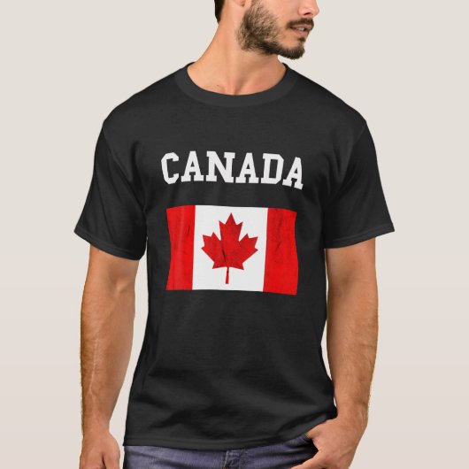 Canada vlag Canadese vlag Canadese rots Maple Lea T-shirt (Voorkant)