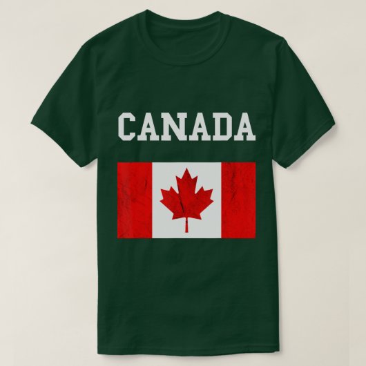 Canada vlag Canadese vlag Canadese rots Maple Lea T-shirt (Design voorkant)
