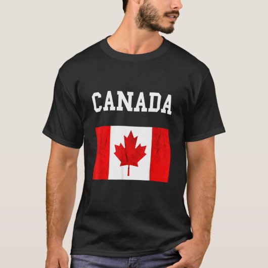 Canada vlag Canadese vlag Canadese rots Maple Lea T-shirt (Voorkant)