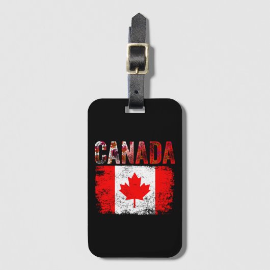  Canada Vlag Canadese Vlag Maple Leaf Bagagelabel (Voorkant (verticaal))