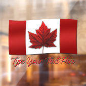 Canada vlag Decal Canada Maple Leaf Window Cling (Vel 2)