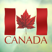 Canada vlag Decals personaliseren Canada Window De (Vel 3)