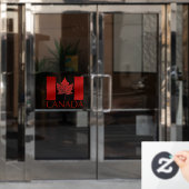 Canada vlag Decals personaliseren Canada Window De (Kantoordeur)