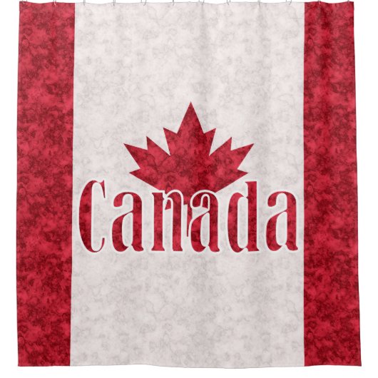 Canada, vlag douchegordijn (Voorkant)