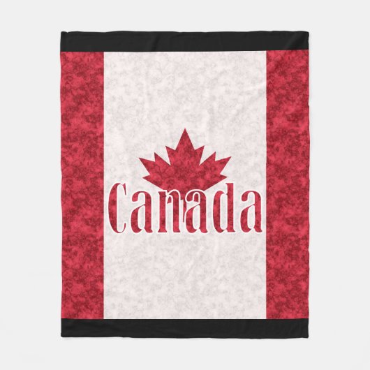 Canada, vlag fleece deken (Voorkant)