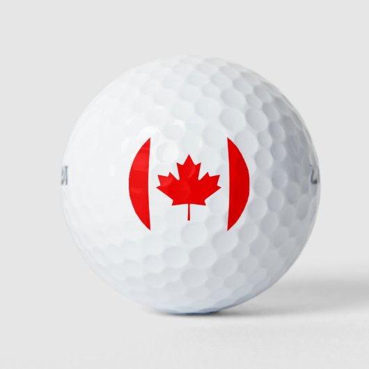 Canada Vlag Golfballen (Voorkant)