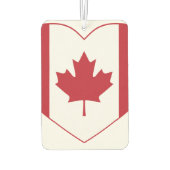 Canada Vlag Hart Auto Luchtverfrisser (Achterkant)