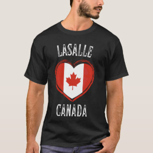 Canada Vlag Hart LaSalle Stad T-shirt