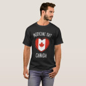 Canada Vlag Hart Medicine Hat Stad T-shirt (Voorkant volledig)