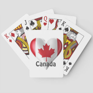 Canada Vlag Hart Speelkaarten