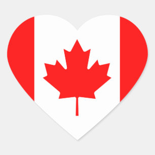 Canada Vlag Hart Sticker