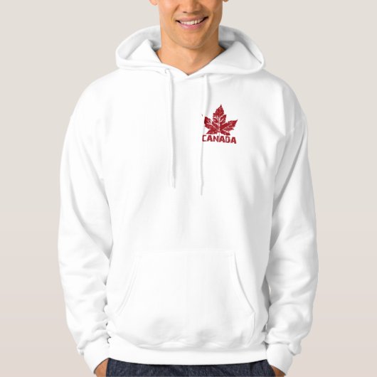 Canada Vlag Hoodie Jacket Mannen (Voorkant)