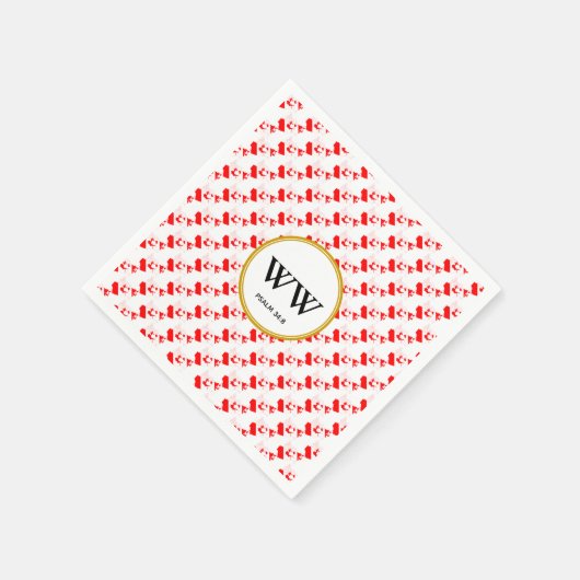 CANADA VLAG Huwelijk Verjaardag Erfgoed Feest Servet (Hoek)