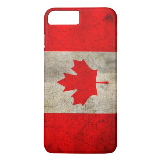 Canada vlag in Grunge Case-Mate iPhone Case (Achterkant)