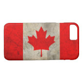 Canada vlag in Grunge Case-Mate iPhone Case (Achterkant (Horizontaal))