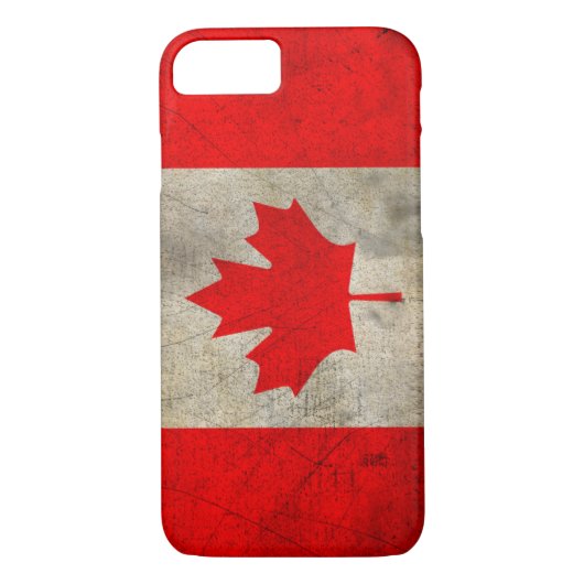Canada vlag in Grunge Case-Mate iPhone Case (Achterkant)