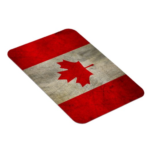 Canada vlag in Grunge Magneet (Rechterzijde)
