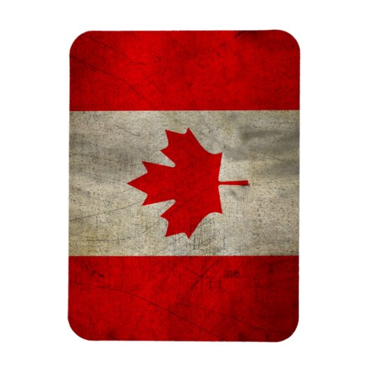 Canada vlag in Grunge Magneet (Verticaal)
